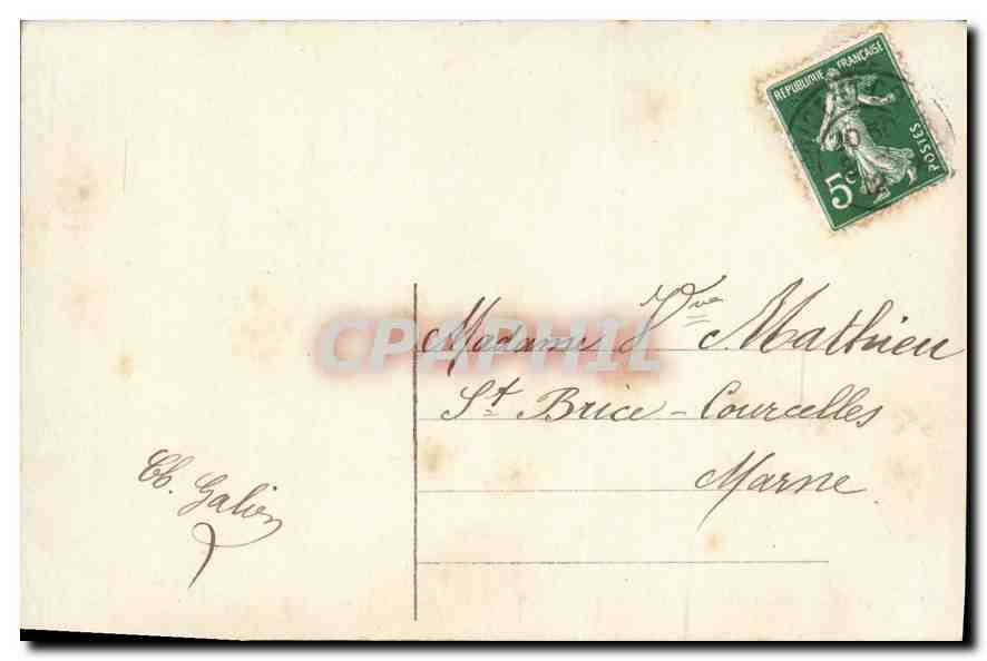 CPA Heureuse Fete Fleurs — Verso