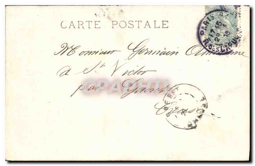 Musée du Louvre — Portrait de Jean Antoine de Mesme — éditeur G. Marchais, n° 238 — Reverso
