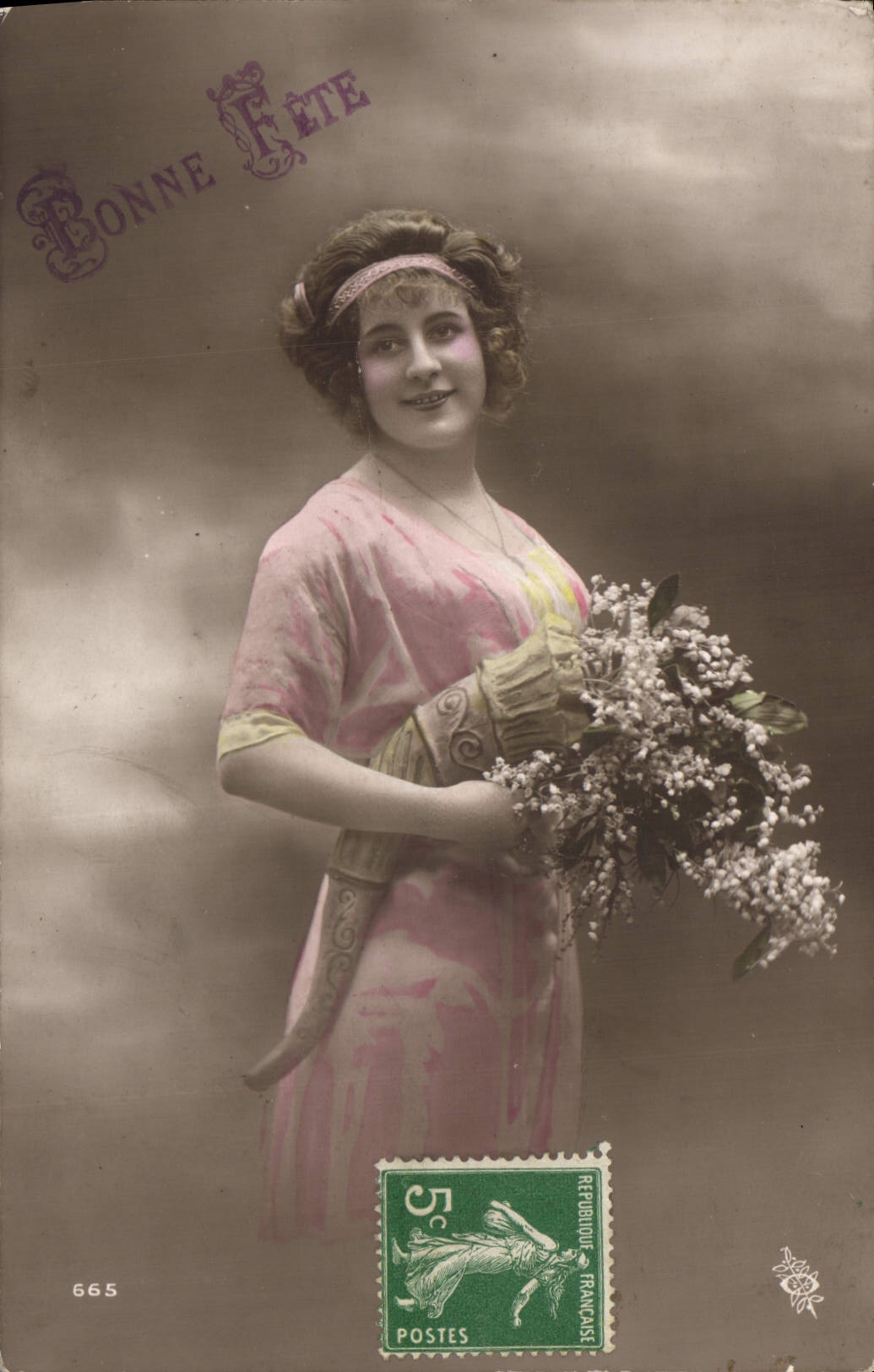 CPA Bonne Fete Femme