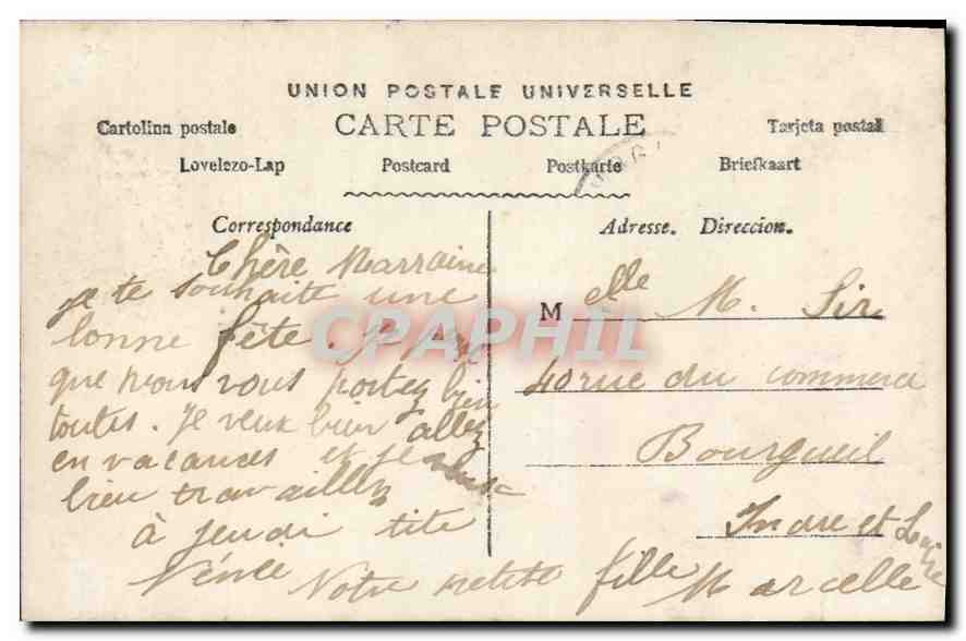 CPA Bonne Fete Enfant — Rückseite