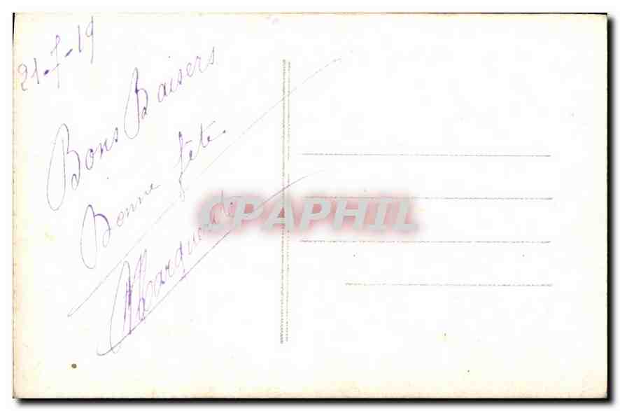 CPA Femme — Rückseite