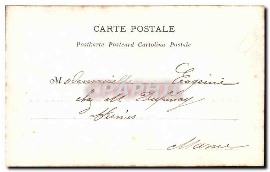 CPA Je n'ai pu resister a la tentation Femme — Rückseite