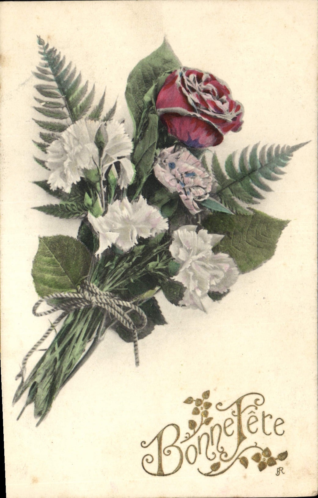 Bouquet de flores — Feliz cumpleaños — R