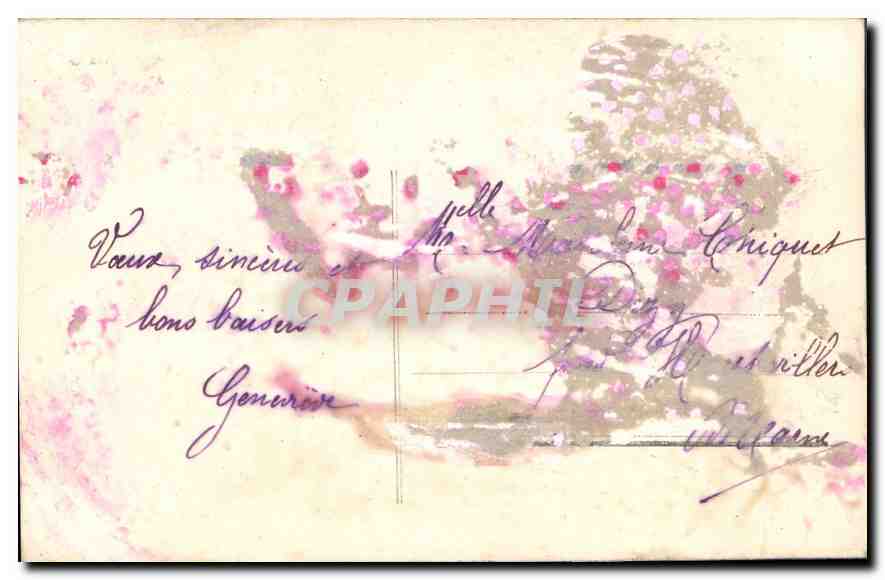 CPA Bonne Annee Femme — Back