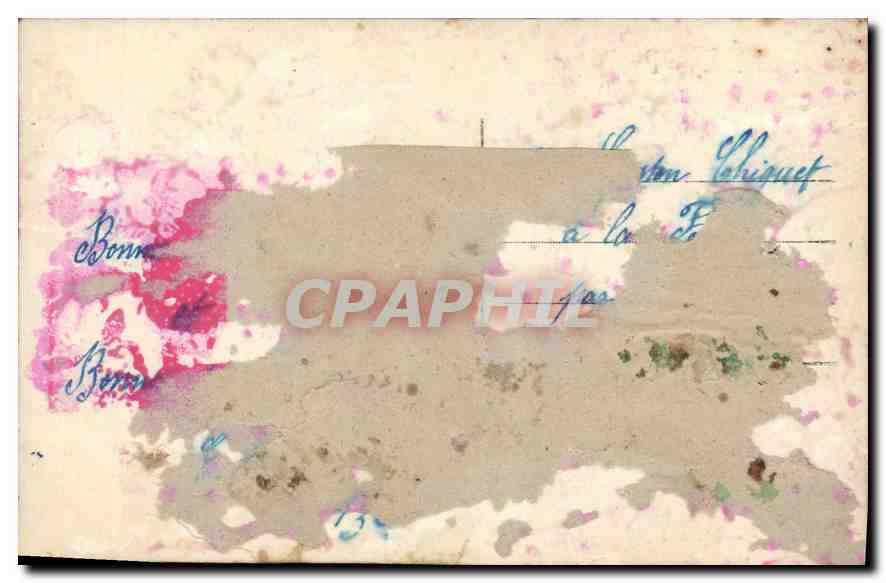 CPA Souvenir de Reims Femme Fleurs — Verso