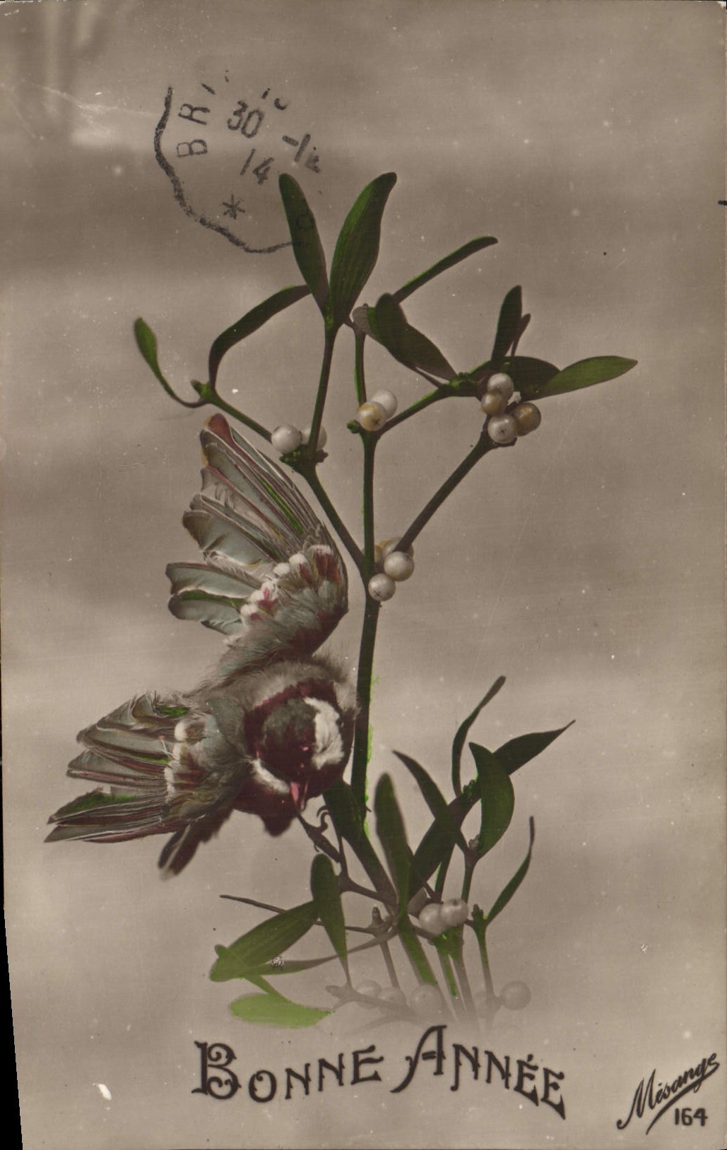 CPA Bonne Annee Fleurs