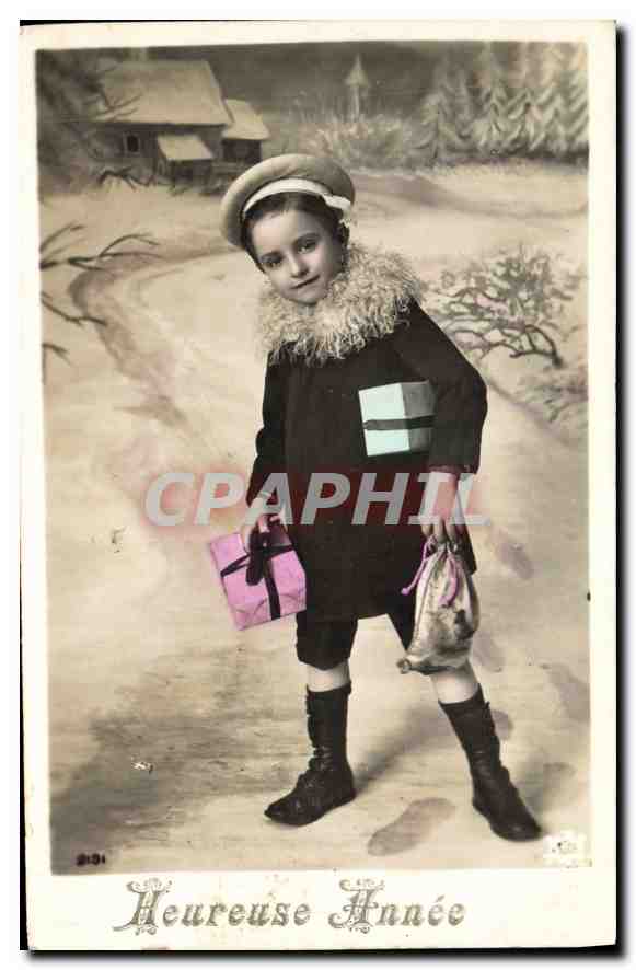 CPA Heureuses Annee Enfant