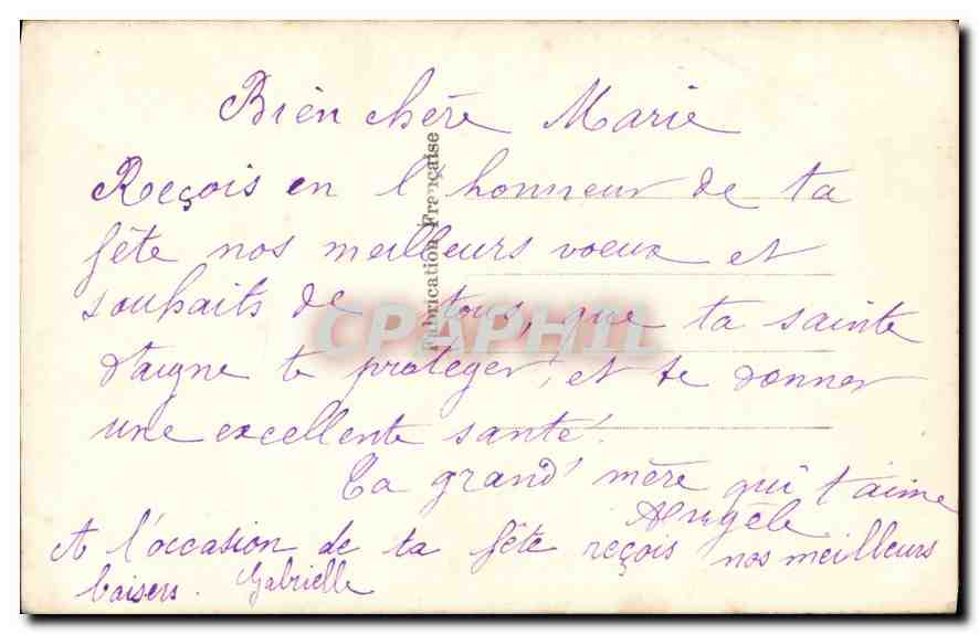 CPA Heureuses Fete Enfant — Verso