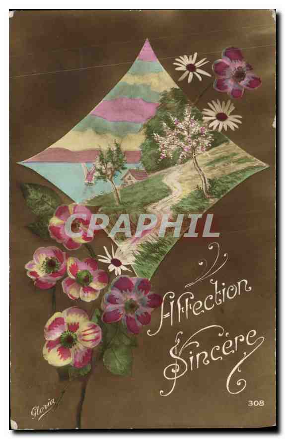 CPA Affection Sincere Fleurs