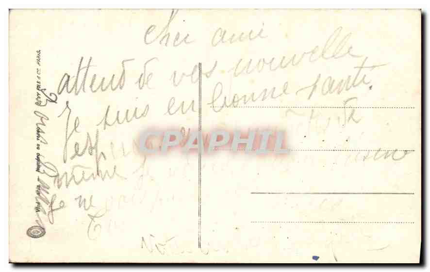 CPA Femme — Rückseite