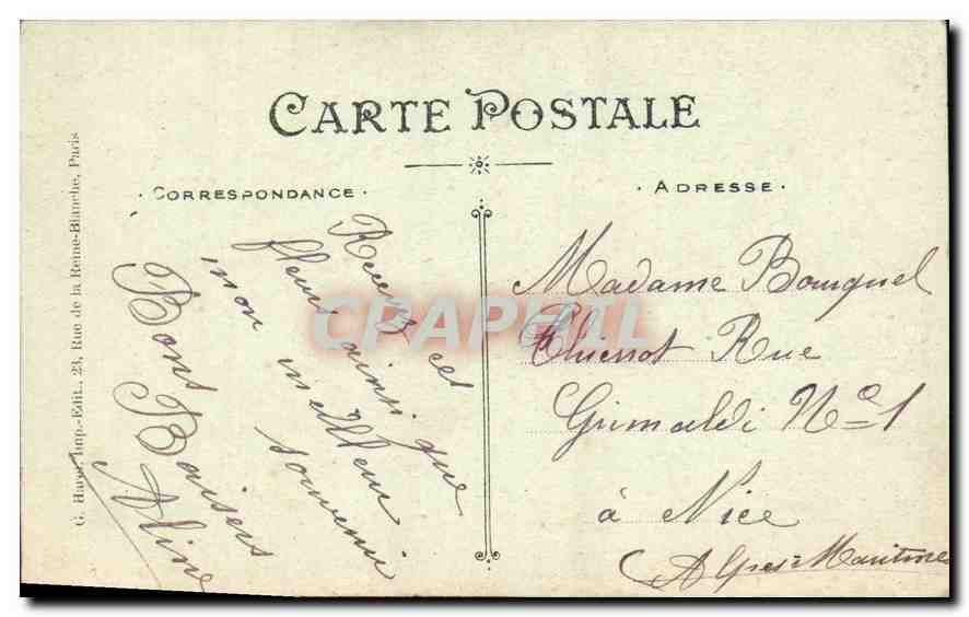 CPA En pensant a vous jai cueille ces fleurs  — Rückseite