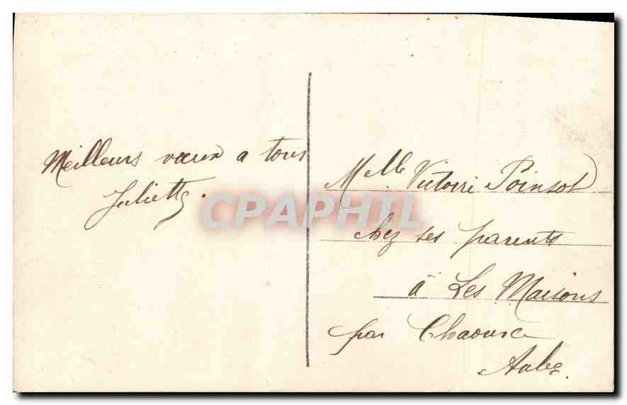 CPA Heureuse Annee Femme — Verso