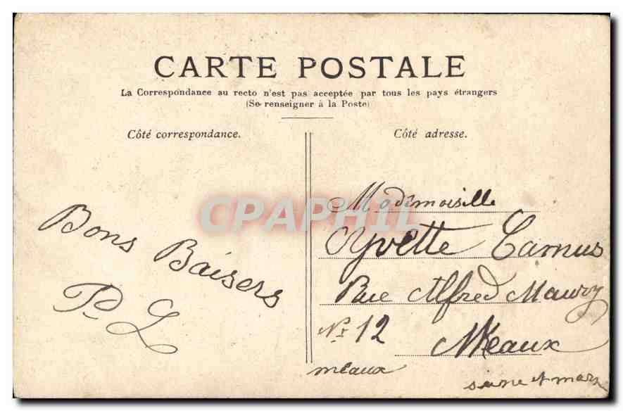 CPA Enfant — Rückseite