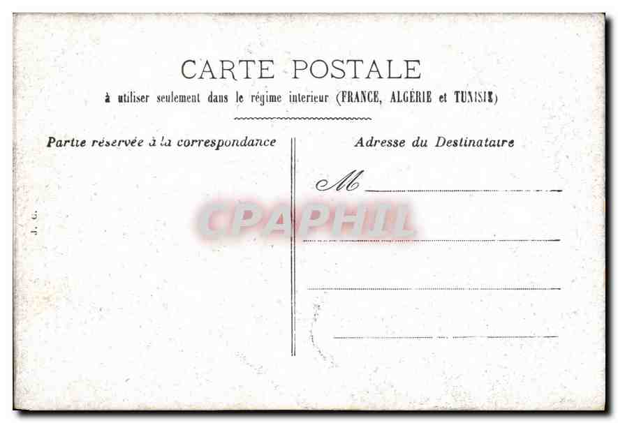 CPA Femme — Verso