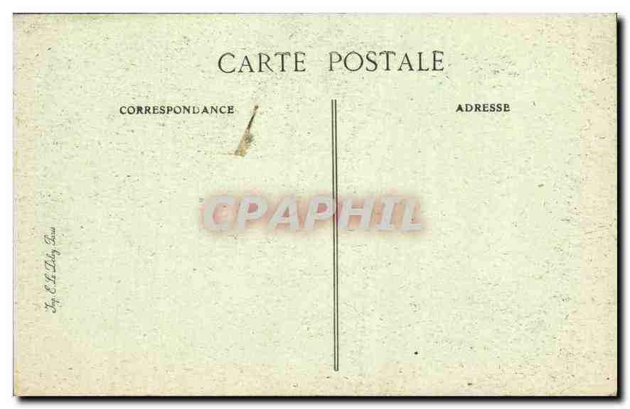 CPA Femme — Verso