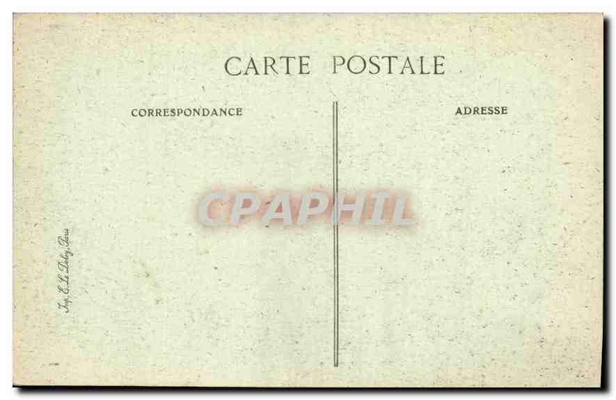 CPA Femme — Verso