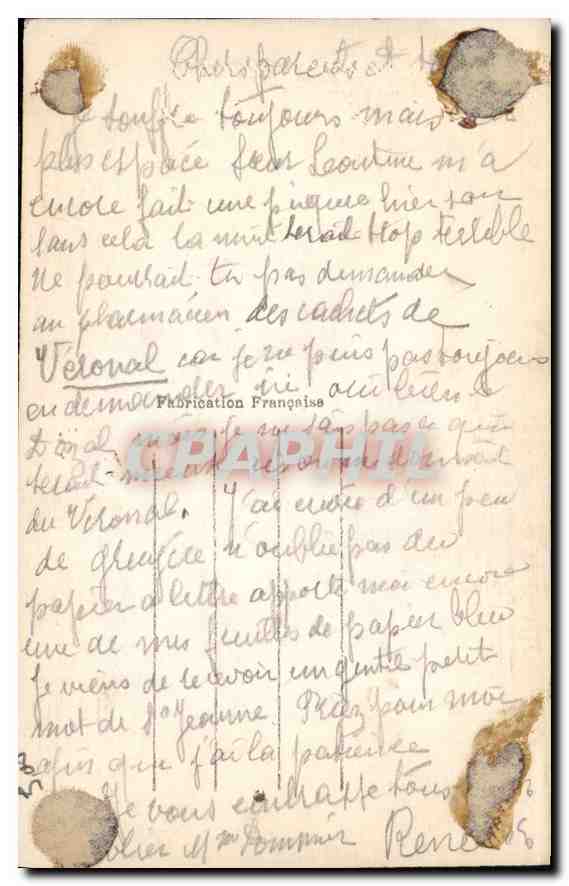 CPA Bonne Annee Fleurs — Rückseite