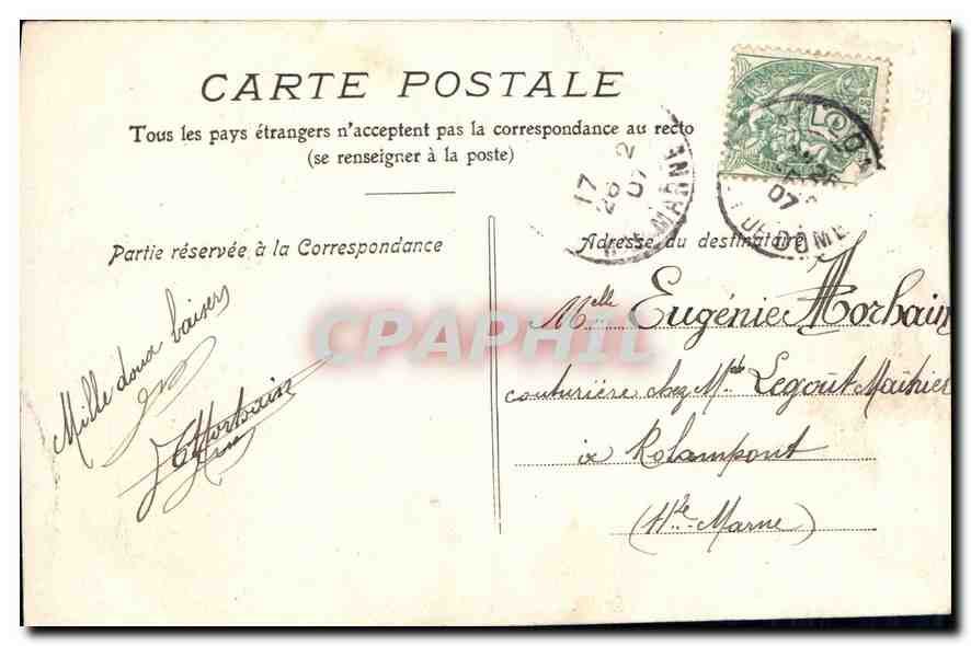 CPA Enfants — Rückseite