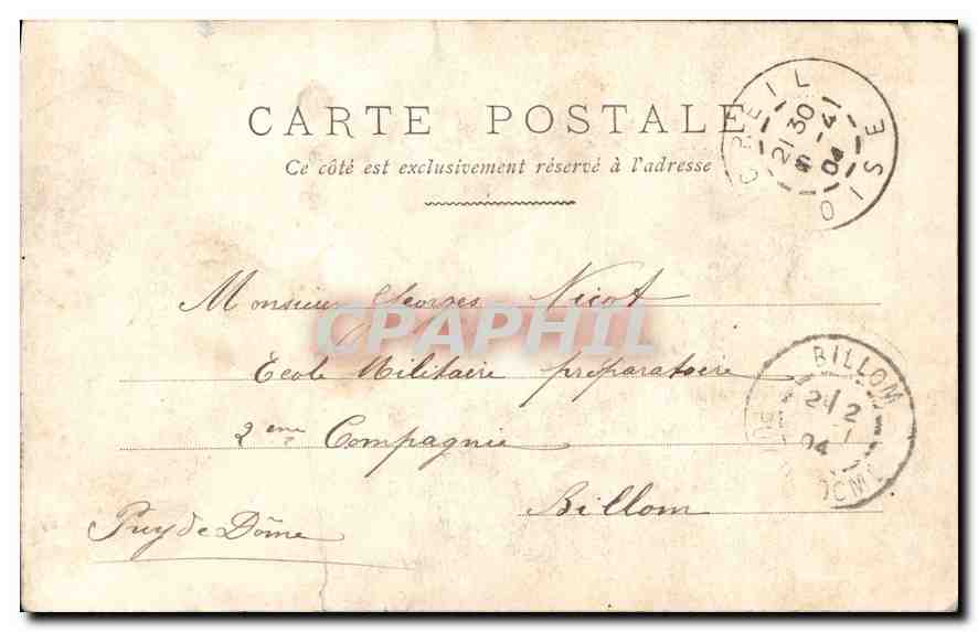 CPA Femme Chasse Chasseur — Verso