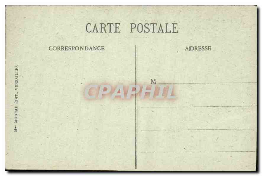CPA Versailles Le Parc Les Parterres d'eau sur la Terrasse  — Rückseite