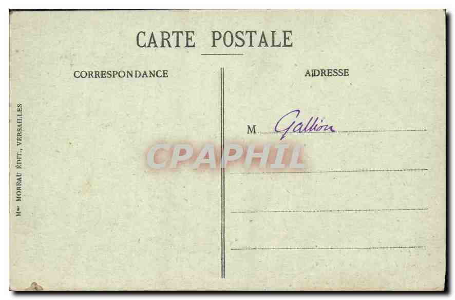 CPA Palais de Versailles Salle du Conseil des Ministres  — Rückseite