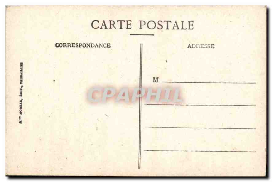 CPA Parc de Versailles Parterre d'ou sur la Terrasse  — Verso