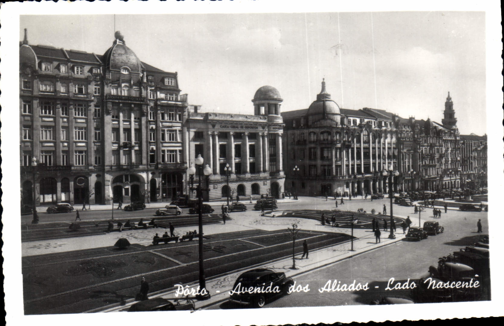 CPA Porto Avenida dos Aliados Lado Mascente 