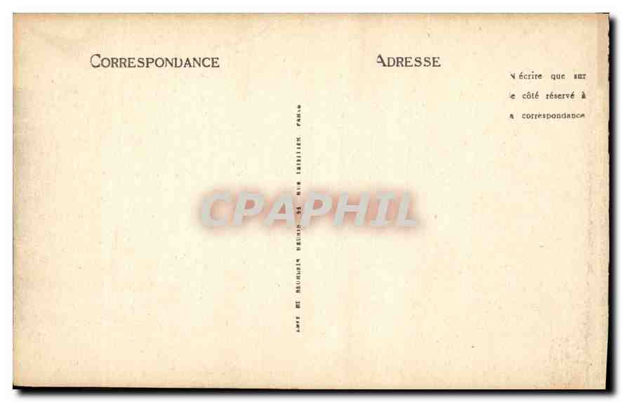 CPA Bordeaux Le Monument des Girondins et la Place des Quinconces  — Verso