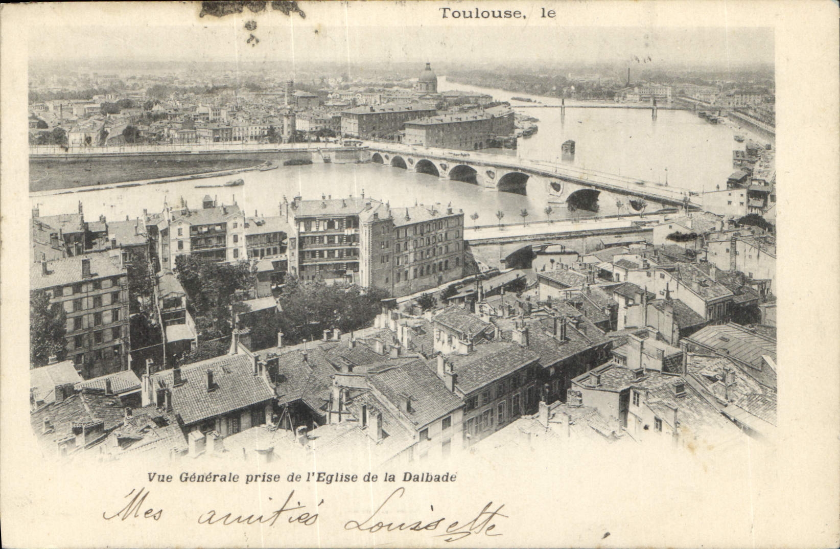 Toulouse, le — Vue Générale prise de l'Église de la Dalbade — éditeur non identifié