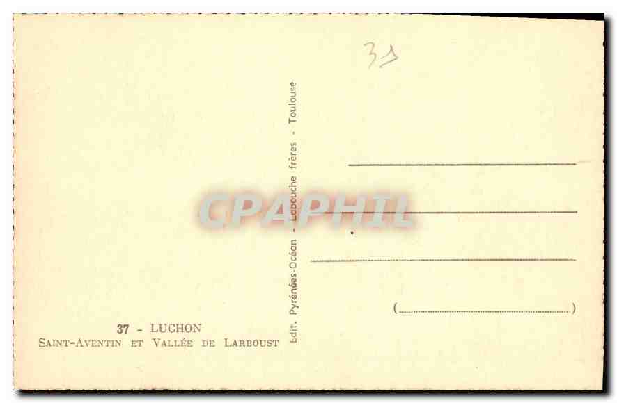 Saint-Aventin et Vallée de Larboust — Luchon — Éd. Labouche frères, Toulouse — Reverso
