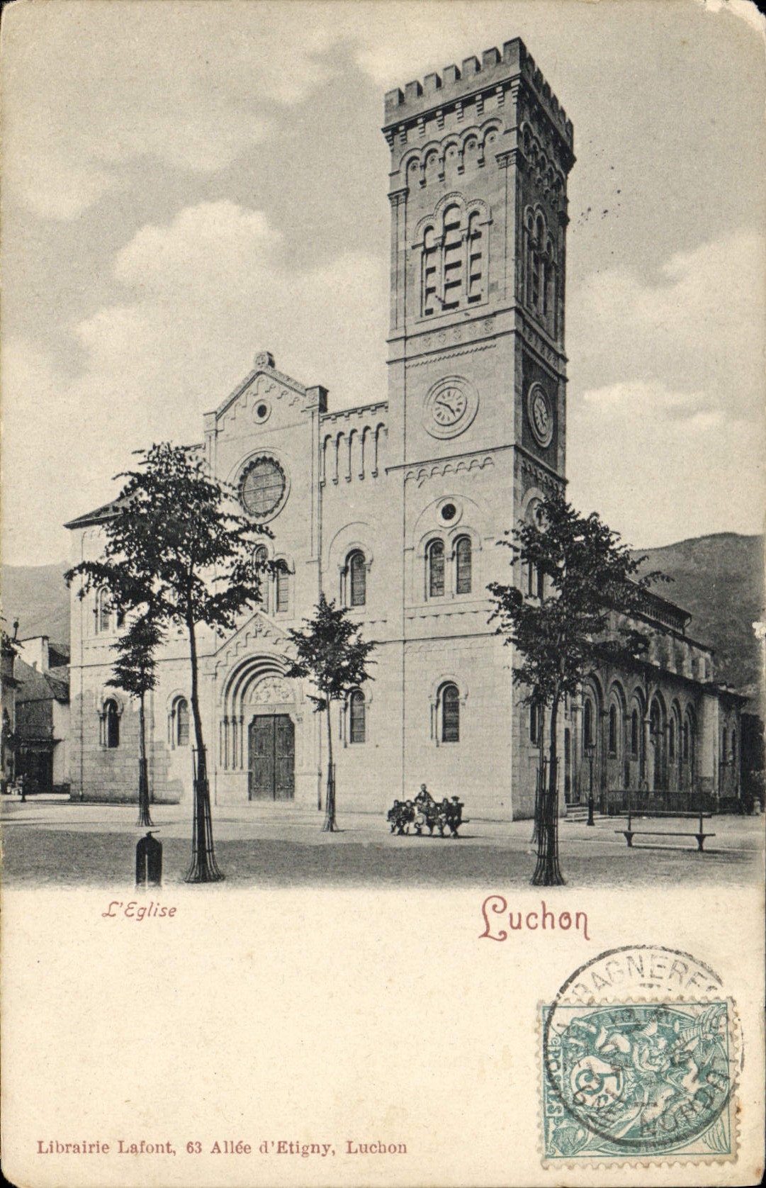 L'Église — Luchon — Librairie Lafont, 63 Allée d'Etigny, Luchon