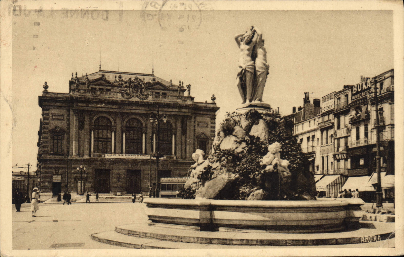 Le Théâtre et la Fontaine des 3 Grâces — Montpellier — ARGRA