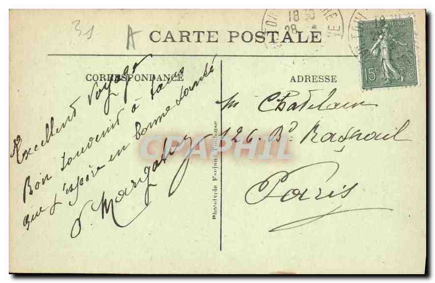 CPA Toulouse Jardin du Musee  — Rückseite