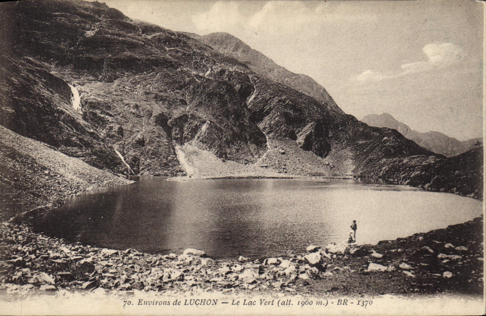 CPA Environs de Luchon Le Lac Vert alt 1900 m BR 1370 