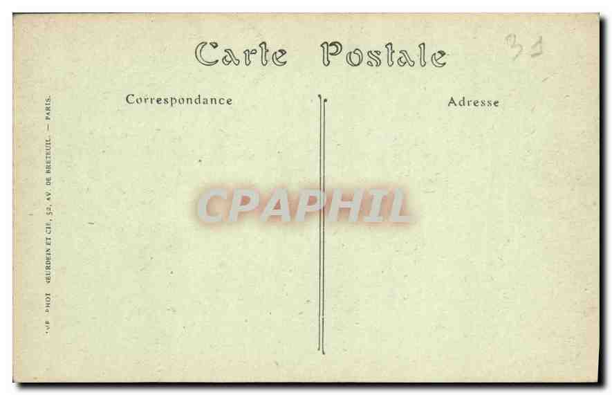 CPA Toulouse d'un Escalier de l'Hotel du Vieux Raisin 1540 1557  — Verso