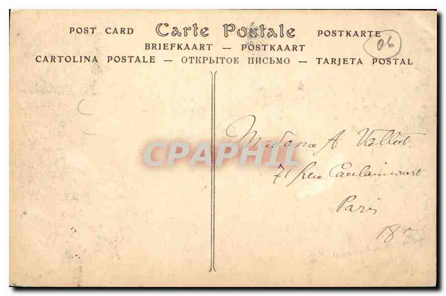 Vue sur MONTE-CARLO et les Montagnes d'Italie — ND Phot, n° 611 — Verso