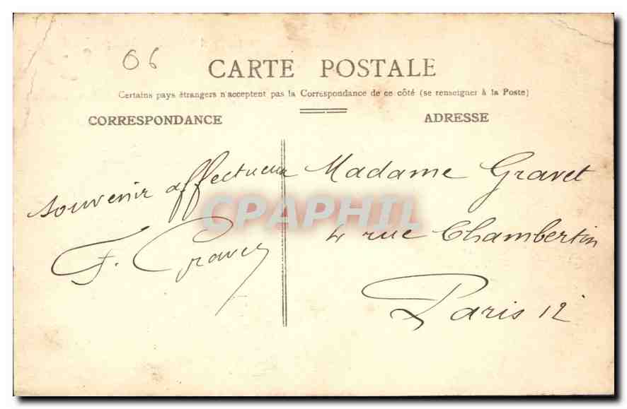 CANNES — Vue — Éditeur : C. P. R. (n° 139) — Rückseite