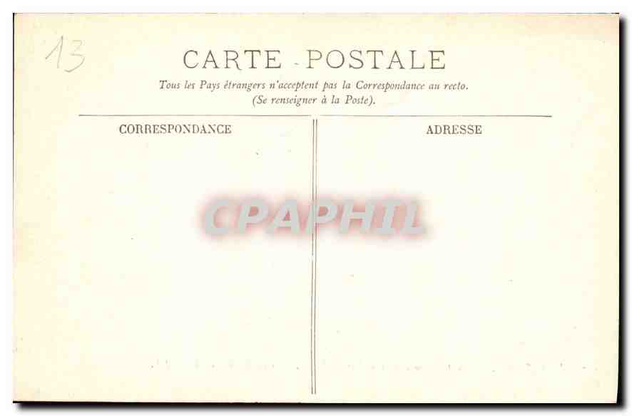 CPA Marseille Le Chateau d'If et les Iles du Frioul Coucher de Soleil  — Rückseite