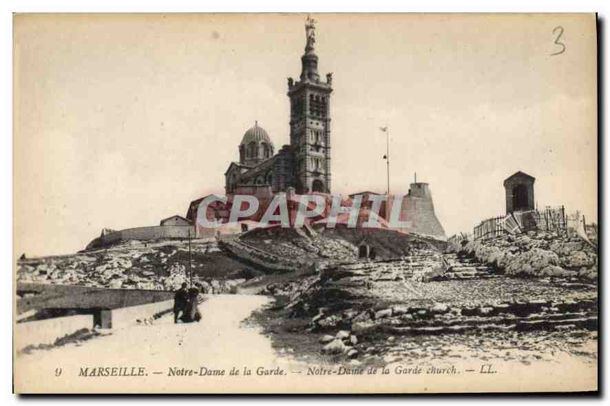 CPA Marseille Notre Dame de la Garde Notre Dame de la Garde church 