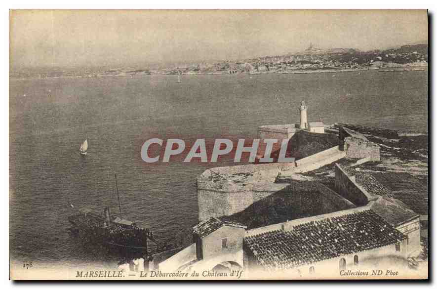 CPA Marseille Le Debarcadere du Chateau d'If 