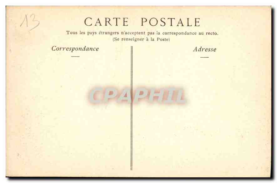 CPA Marseille Le Debarcadere du Chateau d'If  — Rückseite