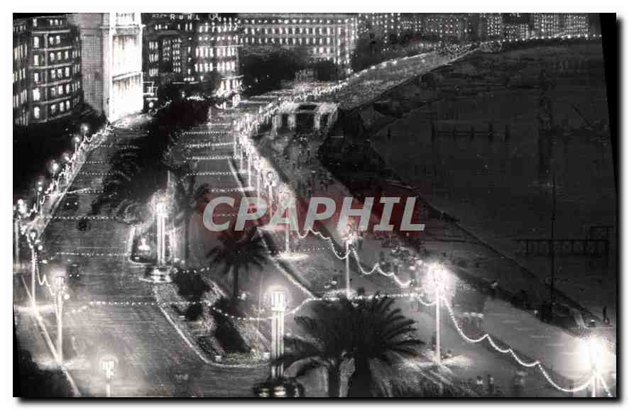 CPM Nice La promenade des Anglais Effet de nuit