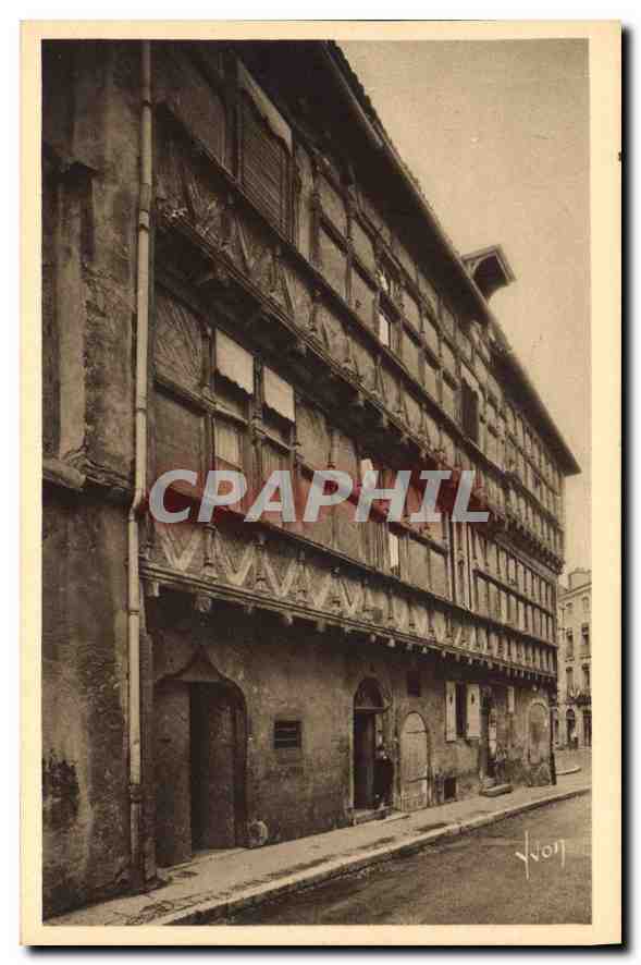 CPA Bourg en Bresse Ain La Maison des Gorrevod maison de bois du XV s rue du Palais 
