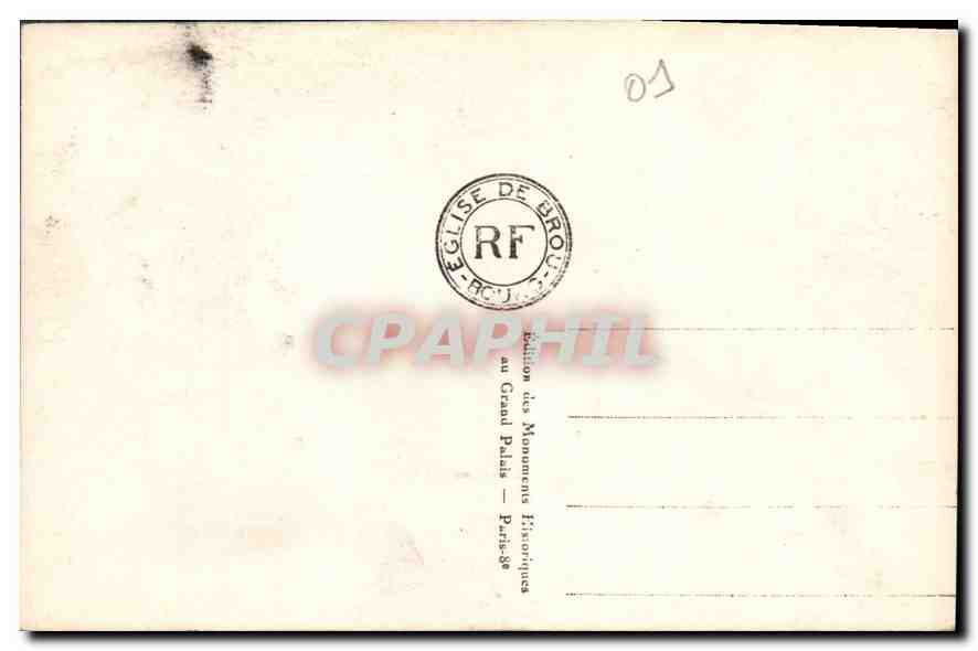 CPA Eglise de Brou Tombeau de Marguerite d'Autriche  — Verso