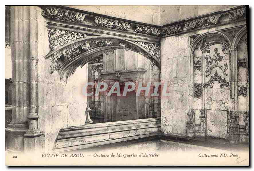 Église de Brou — Oratoire de Marguerite d'Autriche — Collections ND. Phot.
