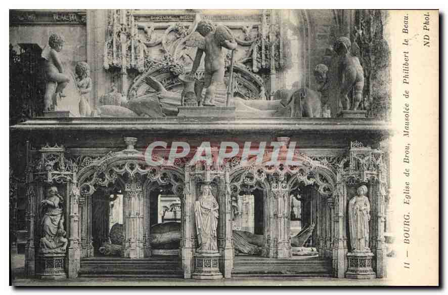 CPA Bourg Eglise de Brou Mausolee de Philibert le Beau 