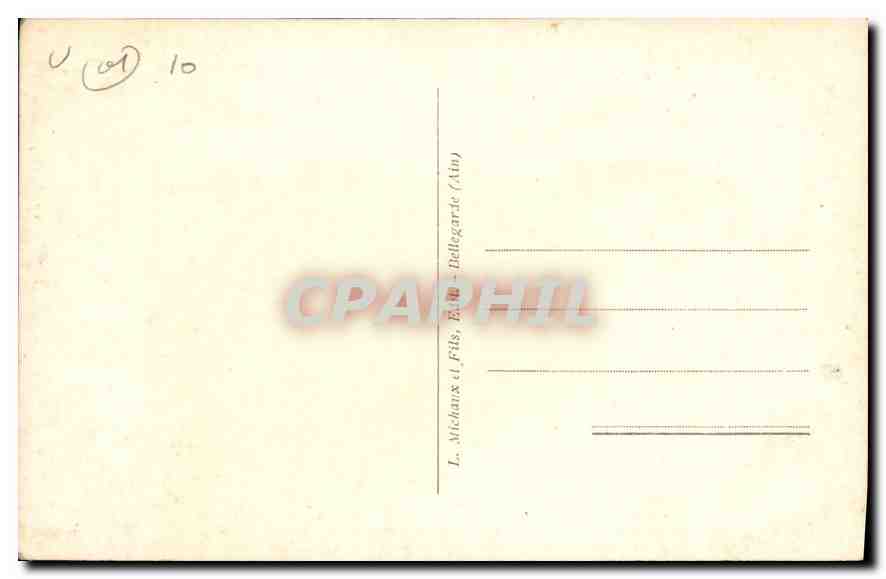 CPA Bellegarde le nouveau Belvedere  — Rückseite