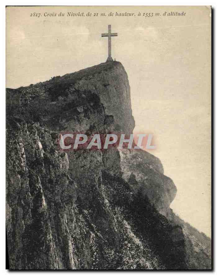 CPA Crois du Nivolet de 21 m de hauteur A 1553 m d'altitude 