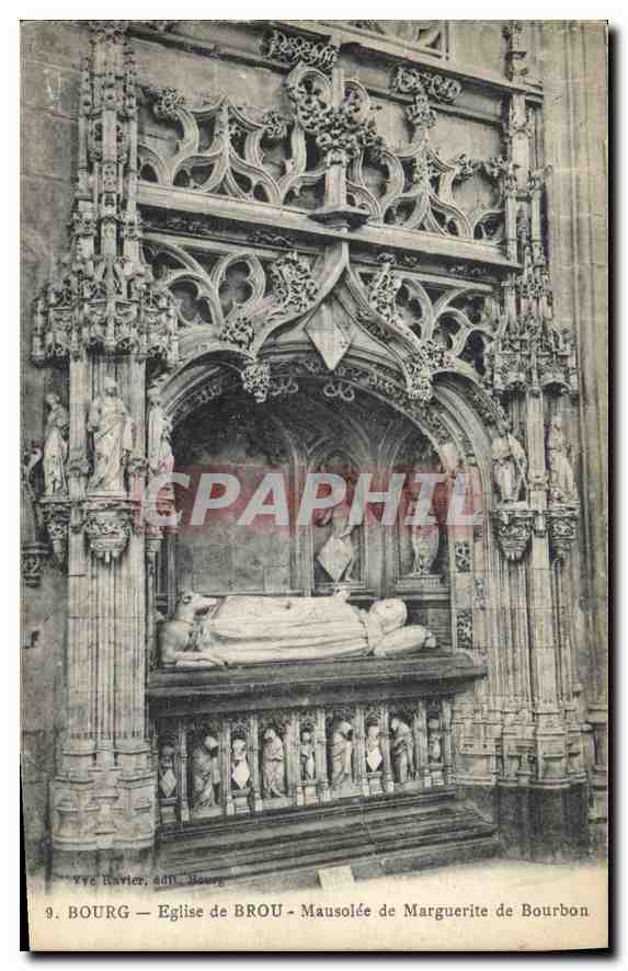 CPA Bourg Eglise de Brou Mausolee de Marguerite de Bourbon 