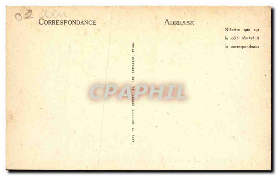 CPA Bourg Eglise de Brou Mausolee de Philibert le Beau  — Verso